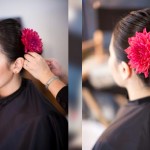 Hair design by Mei: Pulled Back with a puff and bun