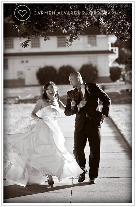 Laughing Bride Groom Ocean Beach San Francisco