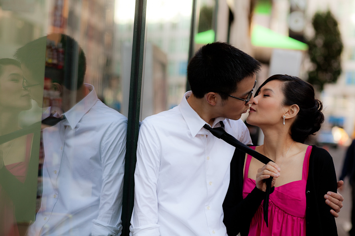 Cable Car Engagement Photo, Makeup and Hair by Triple Twist