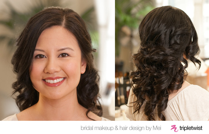 Asian Bridal Makeup and Hair, San Francisco Bay Area, Triple Twist Makeup and Hair Design