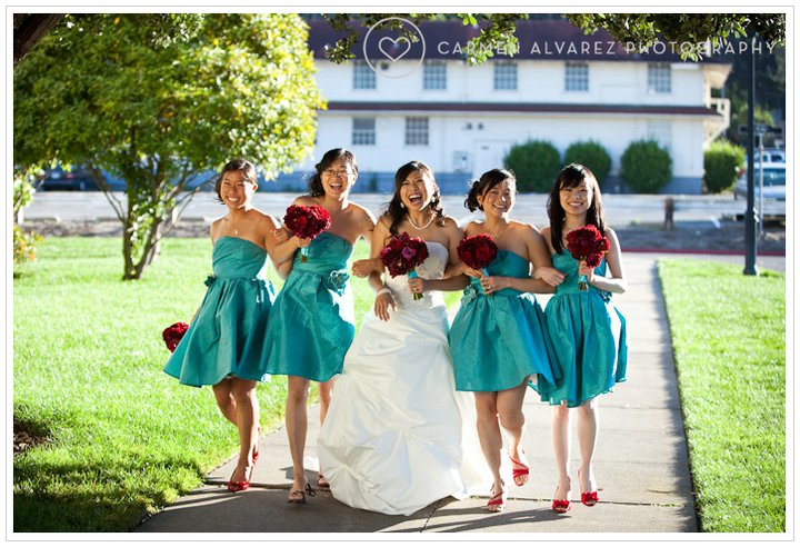 Bridal Makeup and Hair, Bridesmaids, Bay Area Weddings Triple Twist