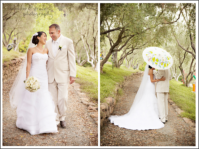 Asian Parasol, Wedding Forest Path Shot, Makeup and Hair by Mei