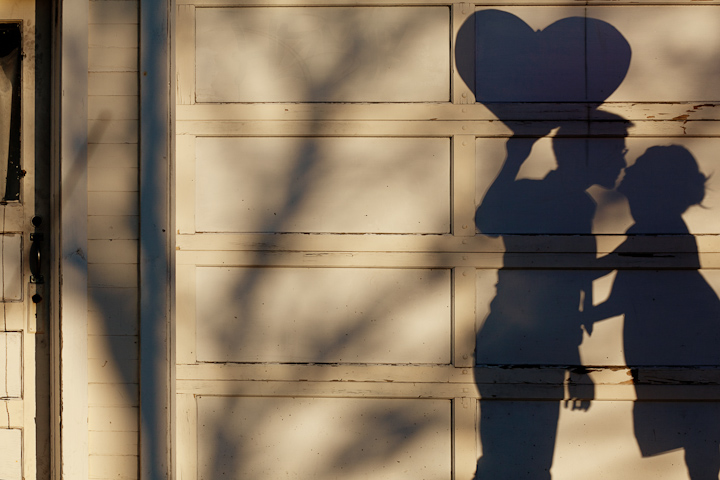 Heart in a Shadow, Kiss, Engagement Session