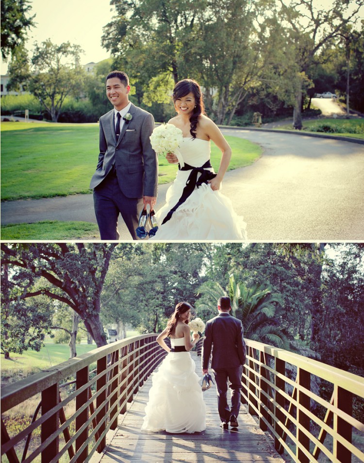 Bridge and Garden Wedding Photography by Aubrey Joy, Makeup and Hair by Triple Twist