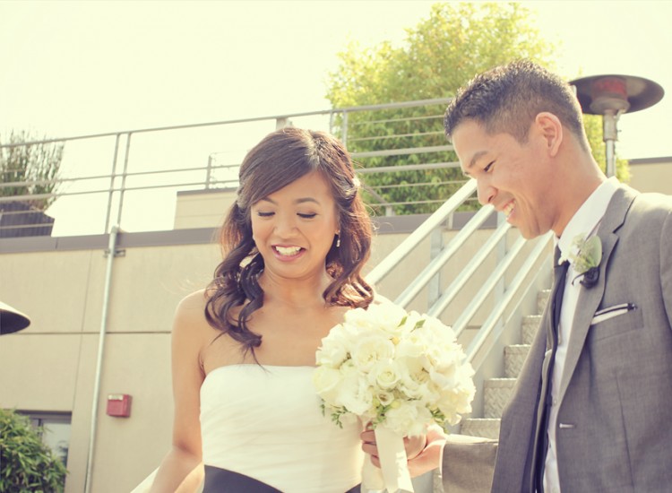 Hotel Vitale Asian Bride with Long Loose Curls Natural Makeup by Triple Twist