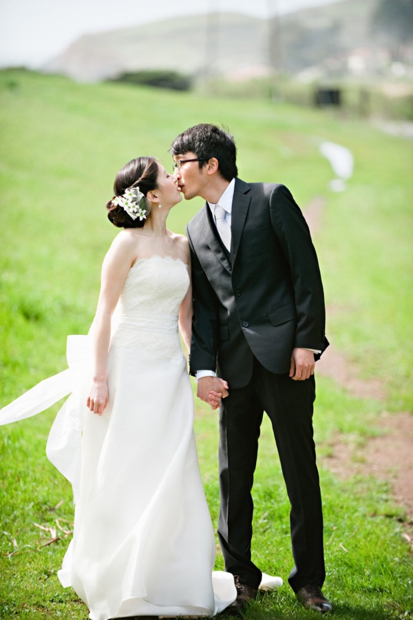 Marin Headlands Wedding Asian Makeup Hair Triple Twist