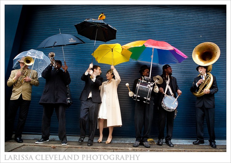Rain Umbrella Wedding San Francisco Shot