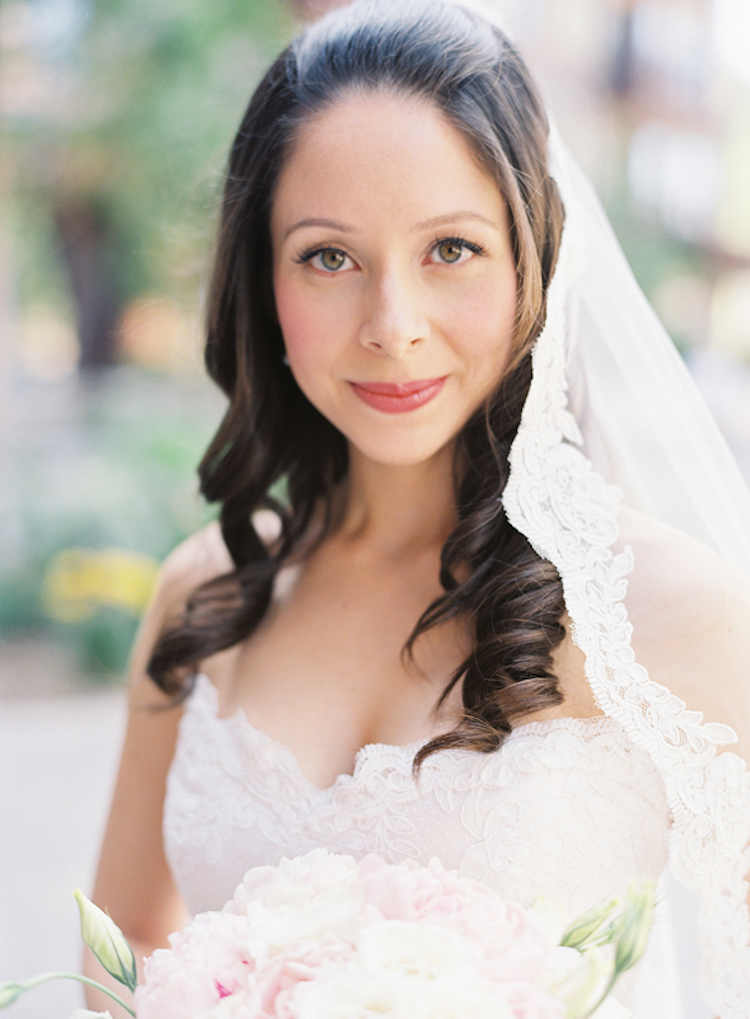 Bridal natural beauty, long loose curls with extensinos, Lake Tahoe wedding